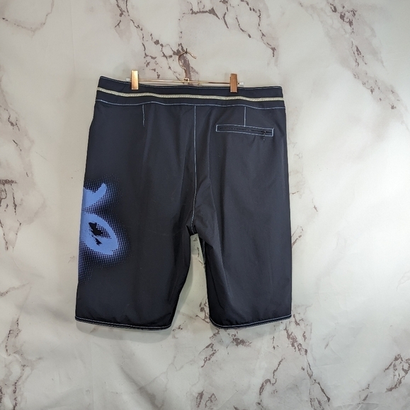 Tommy Bahama Swim Shorts Men 38 Large Black Board Trunk Mesh Beach Flower Floral - Picture 5 of 12